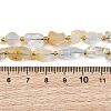 Raw Rough Natural White Topaz Beads Strands G-D101-A15-5