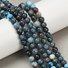Round Natural Apatite Beads Strands G-K068-02-6mm-01-5