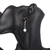 3 Pairs 304 Stainless Steel Natural Cultured Freshwater Pearl Round Earring Sets EJEW-JE06817-01-4