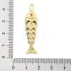 Fish Rack Plating Brass Micro Pave Cubic Zirconia Pendants KK-Z071-72B-01G-3