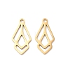 201 Stainless Steel Pendants STAS-I199-A06-G-1