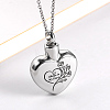 Heart with Word Stainless Steel Pendant Necklaces YK3384-2-1