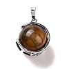 Natural Tiger Eye Pendants G-A212-01P-03-2