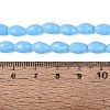 Opaque Solid Color Glass Beads Strands GLAA-N071-01A-C07-4