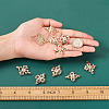 Alloy Crystal Rhinestone Links Connectors PALLOY-TA0002-25LG-6