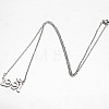 Crown Birth Year 201 Stainless Steel Pendant Necklaces for Women FS-WG4E8F2-52-2