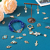 40Pcs 20 Styles Evil Eye Zinc Alloy Enamel Connector Charms ENAM-TA0001-37-7