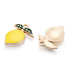 Golden Plated Alloy Enamel Pendants ENAM-T009-97-RS-1