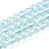 Baking Paint Transparent Glass Beads Strands DGLA-N011-10mm-05-1