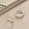 Brass Micro Pave Cubic Zirconia Hoop Earrings FS-WG31E2F-02-1