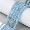 Dyed Natural Malaysia Jade Rondelle Beads Strands G-E316-2x4mm-64-5