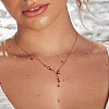 304 Stainless Steel Butterfly Pendant Necklaces for women EV4898-1