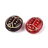Ladybug Glass Beads GLAA-T025-49M-2