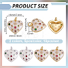 10Pcs 2 Colors Eco-Friendly Brass Micro Pave Cubic Zirconia Pendants KK-GA0002-54-2