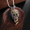 Snake Skull Alloy Gothic Pendant Box Chain Necklaces FS-WG2281F-01-1