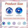 5 Colors Transparent Acrylic Beads MACR-PA0001-03C-01-2