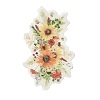 25Pcs Flowers Theme DIY Paper Stickers STIC-U004-02B-3