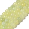 Natural New Jade Round Beads Strands G-L348-01-8mm-3