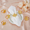 Maple Leaf Alloy Napkin Rings AJEW-WH0314-77G-3