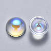 Transparent Glass Cabochons X-GLAA-S190-013A-F01-2
