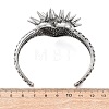 316 Surgical Stainless Steel Cuff Bangles BJEW-C142-01A-AS-5