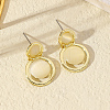 Alloy Cat Eye Flat Round Dangle Stud Earrings DU6919-2