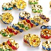 Brass Rhinestone Spacer Beads RSB029NFG-1