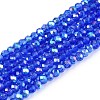 Electroplate Glass Beads Strands EGLA-A044-T1mm-L31-1