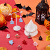 32Pcs 8 Styles Rack Plating & Spray Painted Alloy Enamel Pendants FIND-SC0010-20-4