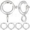 20Pcs 925 Sterling Silver Spring Ring Clasps STER-BBC0001-48-1