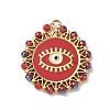 304 Stainless Steel Enamel Pendants STAS-P453-15G-04-1