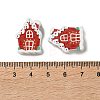 Christmas Theme Schima Wood Beads WOOD-F018-07-3