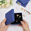 8Pcs Butterfly Brass & Alloy Enamel & Glass Beads Brooches JEWB-GO00005-3