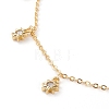 Brass Charms Bracelet & Necklace & Anklets Jewelry Sets SJEW-JS01168-3
