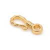 Brass S-Hook Clasps KK-G395-02G-2