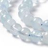 Natural Aquamarine Round Beads Strands G-A204-01-4