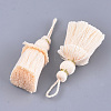 Polycotton(Polyester Cotton) Tassel Big Pendant Decorations FIND-S302-04I-3