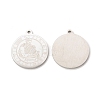 Non-Tarnish 304 Stainless Steel Pendants STAS-A074-03C-P-1