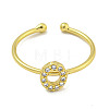 Rack Plating Brass Open Cuff Rings for Women RJEW-F162-02G-O-2