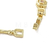 Brass Link Chain Bracelets BJEW-D039-34G-02-3