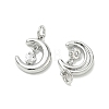 SHEGRACE Brass Micro Pave Cubic Zirconia Pendants XGRQ3D969-464P-2