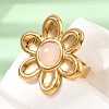 304 Stainless Steel Cuff Open Rings for Women GG-CBA7994-02G-15-2