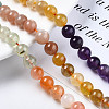 Natural Amazonite & Sunstone & Citrine & Amethyst & Prehnite & Botswana Agate & Lapis Lazuli Beads Strands G-S376-003B-4