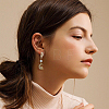 12Pcs 2 Style Brass Stud Earring Findings KK-FH0004-95-6
