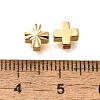 Brass Textured Beads KK-Z092-01B-G-3