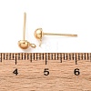 Brass Stud Earring Findings LS-KK-G604-01G-01-3