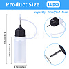 10Pcs Polyethylene(PE) Needle Applicator Tip Bottles TOOL-GF0003-52B-2