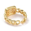 Brass Micro Pave Cubic Zirconia Rings KK-K258-39G-RS-3