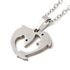 306 Stainless Steel Pendant Necklace for Women NJEW-Q772-01P-09-2