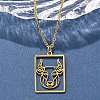 304 Stainless Steel Necklace LS-NJEW-D330-01G-02-5